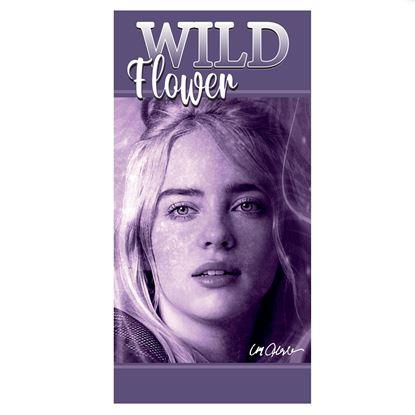Kép Gyermek törölköző 70x140 cm - Billie Eilish Wildflower