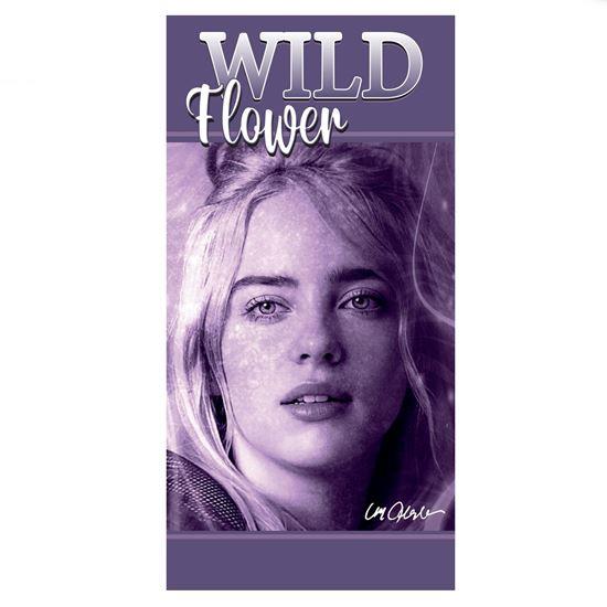 Kép valamiből Gyermek törölköző 70x140 cm - Billie Eilish Wildflower
