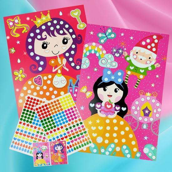 Kép valamiből Öntapadós mozaik gyerekeknek - hercegnők