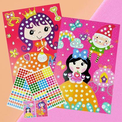 Kép valamiből Öntapadós mozaik gyerekeknek - hercegnők