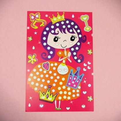 Kép valamiből Öntapadós mozaik gyerekeknek - hercegnők