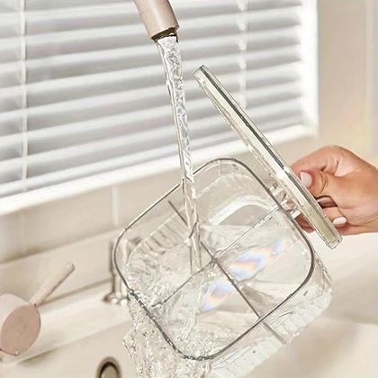 Kép valamiből Osztott tárolódoboz fogantyúval – 4 rekesz, 4 kanál