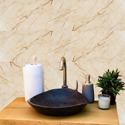 Kép valamiből Öntapadó csempe 60x30 cm - okker márvány