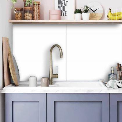 Kép valamiből Öntapadó csempe 60x30 cm - fehér