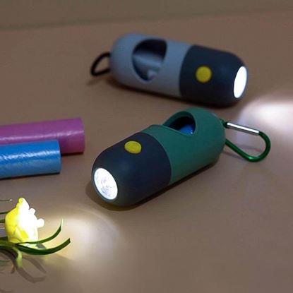 Kép Tároló kutyapiszok zacskókhoz világítással