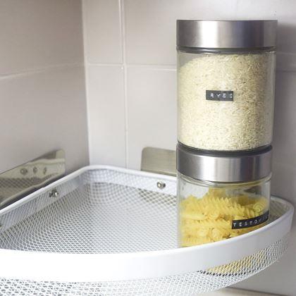 Kép valamiből Fém ragasztható sarokpolc