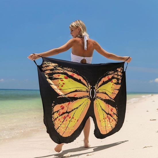 Kép valamiből Strandruha - pillangószárnyak -  L-XL - sárga