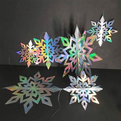 Kép valamiből Függő hópehely dekoráció, 6 db