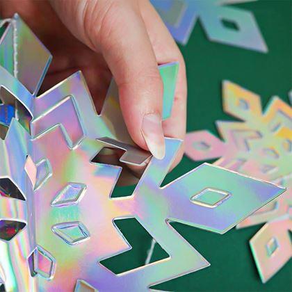 Kép valamiből Függő hópehely dekoráció, 6 db