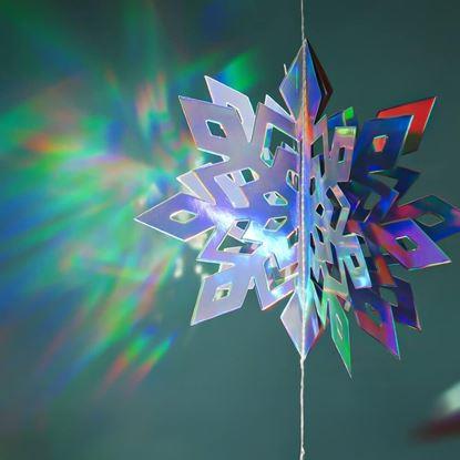 Kép Függő hópehely dekoráció, 6 db