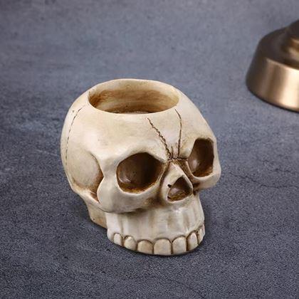 Kép valamiből Tealight gyertyatartó - koponya