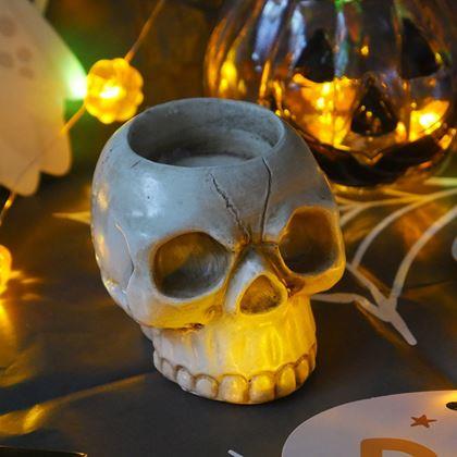 Kép valamiből Tealight gyertyatartó - koponya