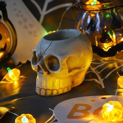 Kép valamiből Tealight gyertyatartó - koponya