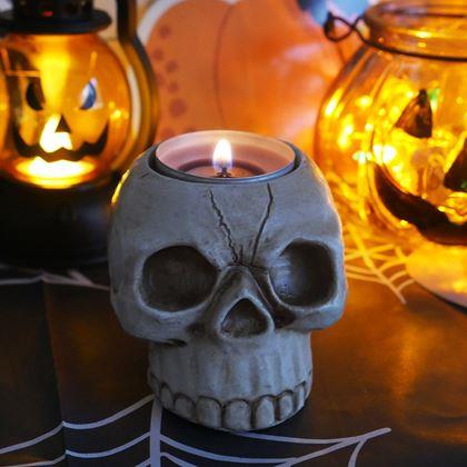 Kép valamiből Tealight gyertyatartó - koponya