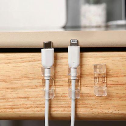 Kép Kábel rögzítő klipszek 10 db