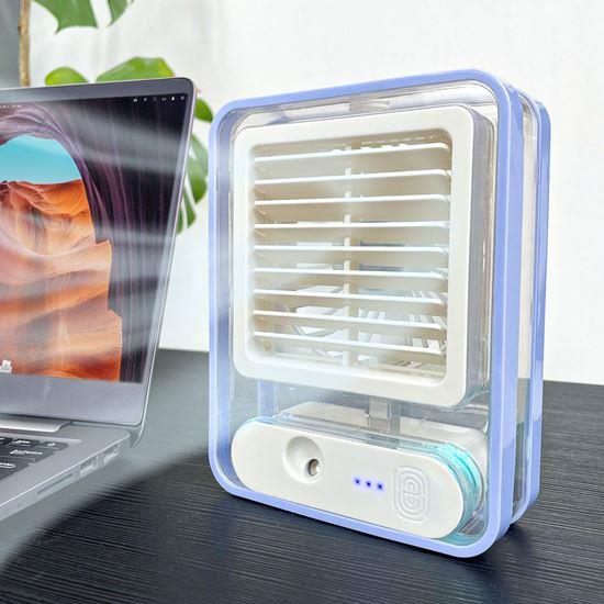 Kép valamiből Hordozható asztali légkondicionáló - kék