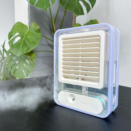 Kép valamiből Hordozható asztali légkondicionáló - kék