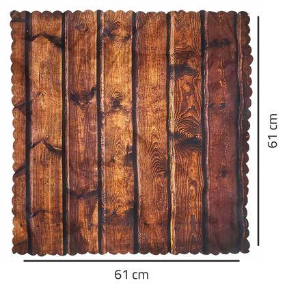 Kép valamiből Dekoratív fa mintázatú asztalterítő 61 x 61 cm