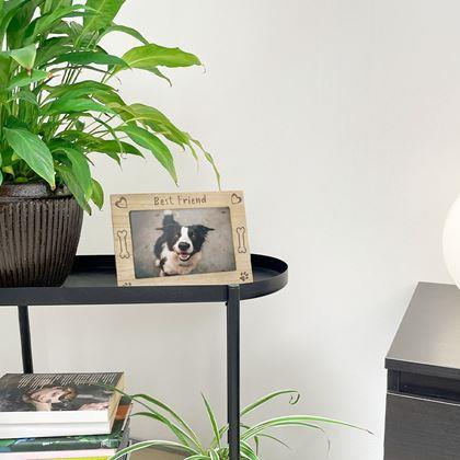 Kép valamiből Fa képkeret „Best Friend”, 10 x 15 cm