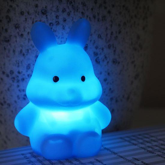Kép valamiből Nyuszi éjjeli lámpa  - kék