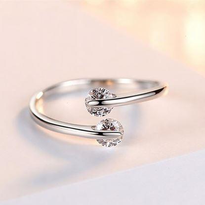 Kép Állítható kristályos gyűrű