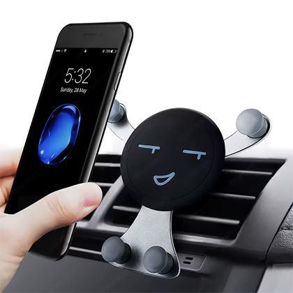Kép valamiből Gravitációs telefontartó autóba szellőzőrácsra smiley