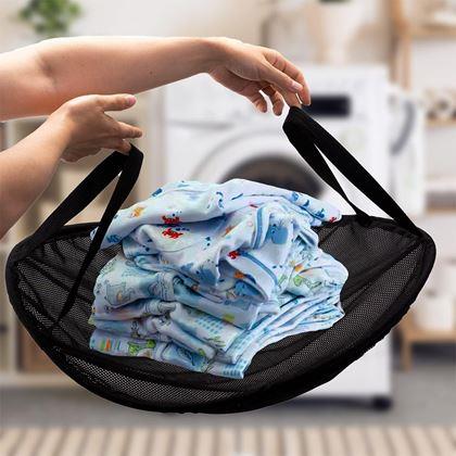 Kép valamiből Összecsukható kosár a ruhák kivételéhez