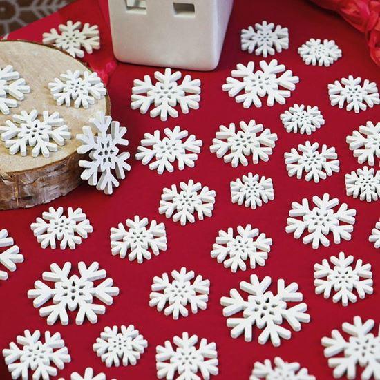 Kép valamiből Fa karácsonyi díszek hópelyhek 50 db