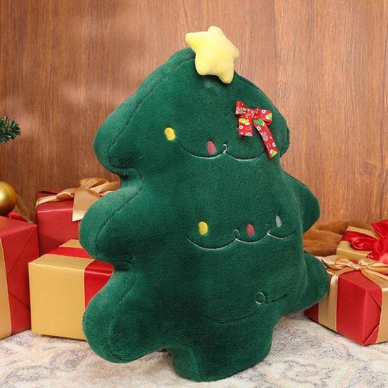 Kép valamiből Karácsonyi bársonypárna karácsonyfa alakban