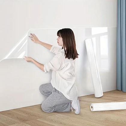 Kép valamiből Statikus átlátszó védő és mosható falra való fólia 60x200 cm