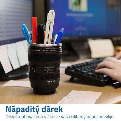 Kép Fényképezőgép-objektív alakú bögre