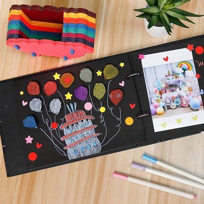 Kép valamiből Élmény napló/fotóalbum filmcsapó + kreatív matrica szett