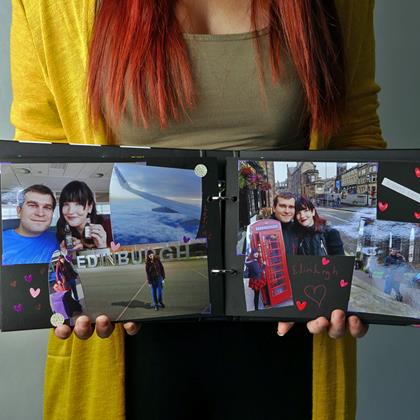 Kép valamiből Élmény napló/fotóalbum filmcsapó + kreatív matrica szett