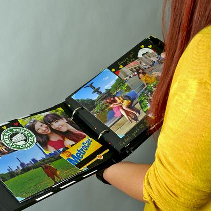 Kép valamiből Élmény napló/fotóalbum filmcsapó + kreatív matrica szett