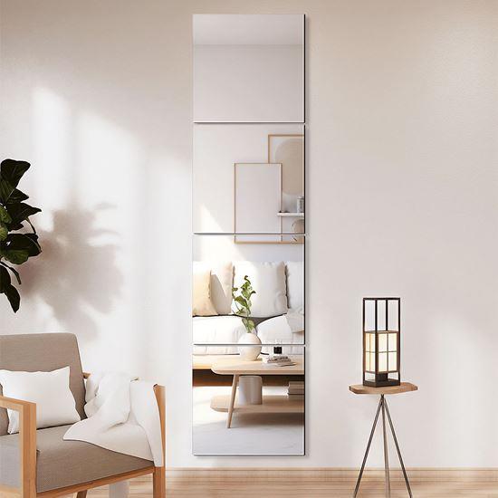 Kép valamiből Öntapadós tükörcsempék 20x20 cm, 4 db