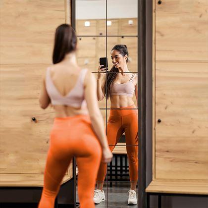 Kép valamiből Öntapadós tükörcsempék 20x20 cm, 4 db