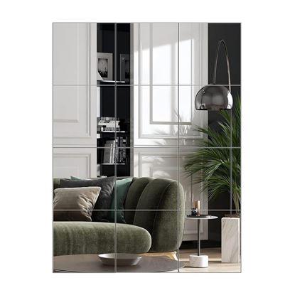 Kép Öntapadós tükörcsempék 20x20 cm, 4 db