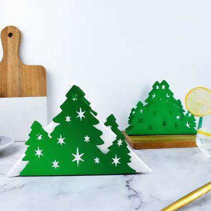 Kép valamiből Fém szalvétatartó – karácsonyi fenyőfa