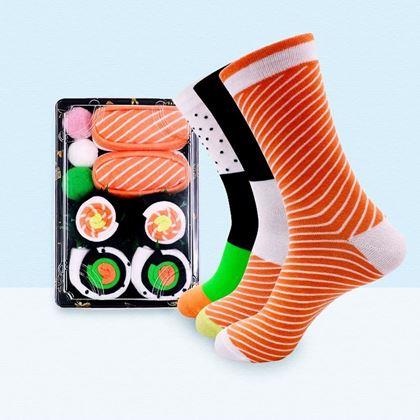 Kép valamiből Vidám zokni - sushi készlet