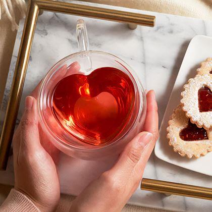 Kép valamiből Duplafalú üvegbögre – szívecske