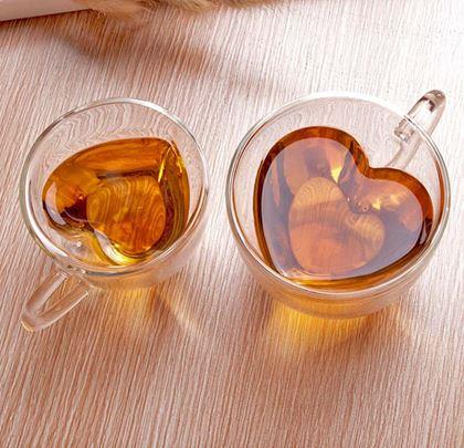 Kép valamiből Duplafalú üvegbögre – szívecske