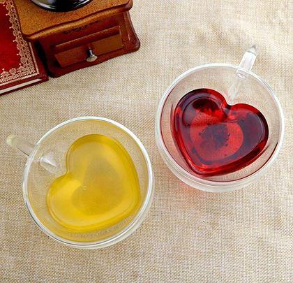 Kép valamiből Duplafalú üvegbögre – szívecske