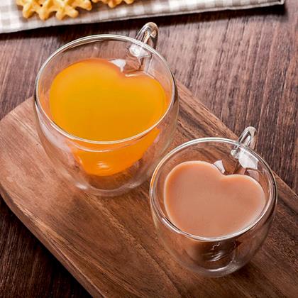 Kép valamiből Duplafalú üvegbögre – szívecske