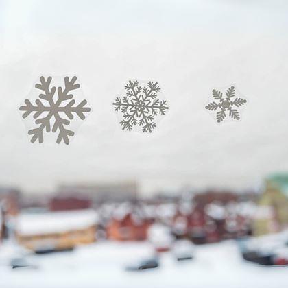 Kép valamiből Ablakmatricák - hópelyhek