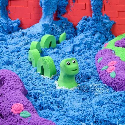 Kép valamiből Folyékony varázshomok mega szett 2000 g - műanyag vödör