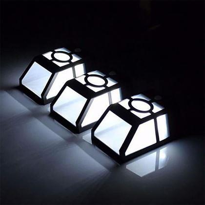 Kép valamiből Dekoratív falra szerelhető napelemes lámpa  -  hideg fehér