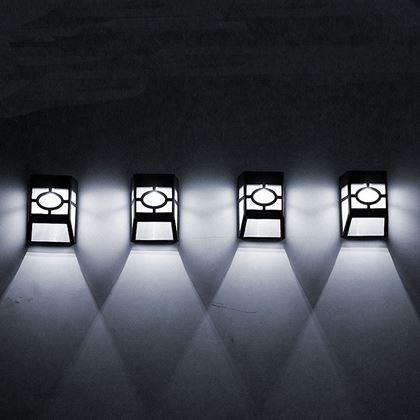 Kép valamiből Dekoratív falra szerelhető napelemes lámpa  -  hideg fehér