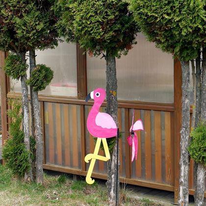 Kép valamiből Kerti szélforgó - flamingó