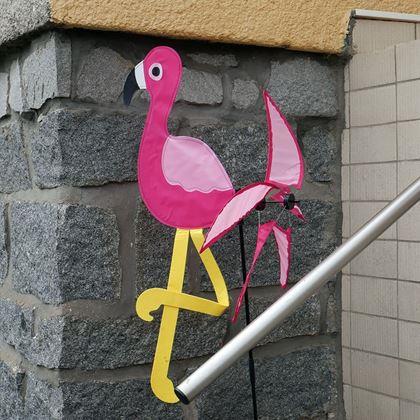 Kép valamiből Kerti szélforgó - flamingó