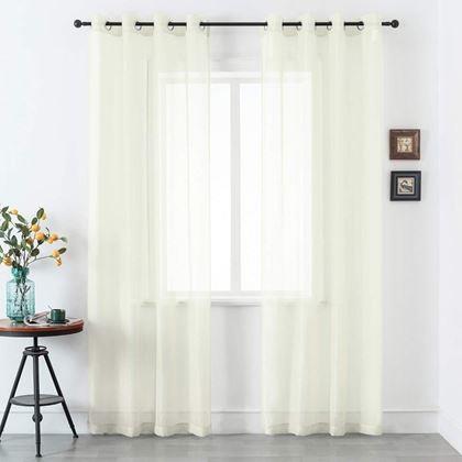 Kép valamiből Voile függöny 130 x 230 cm  -  krémszínű